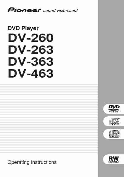 Pioneer DVD Player DV-263-page_pdf